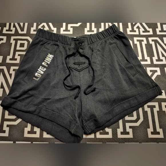 (H) VS Pink NWT Bling Miami Shorts ✨️ - Picture 1 of 6